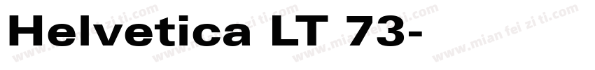 Helvetica LT 73字体转换